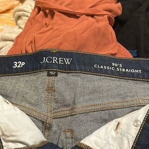 Jcrew classic straight jeans 32Petite